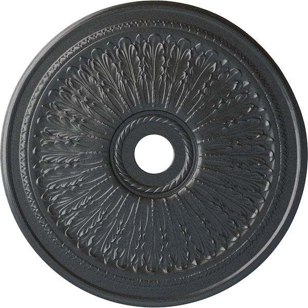 Ekena Millwork Oakleaf Ceiling Medallion (Fits Canopies up to 6 1/4"), 29 1/8"OD x 3 5/8"ID x 1"P, Pewter CM29OAPES - main